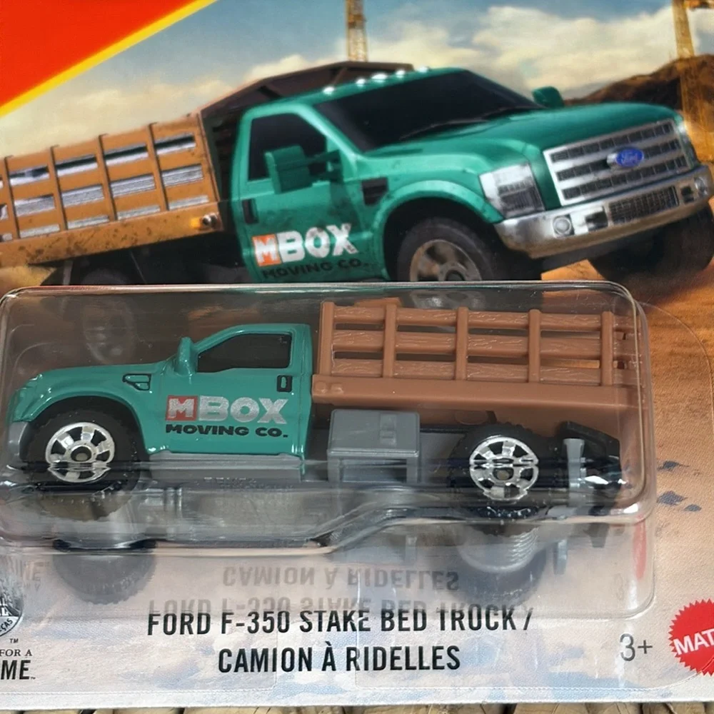 Matchbox Ford F-350 Stake Bed F350 Truck Construction M Box Moving Vehicle 2026🆕